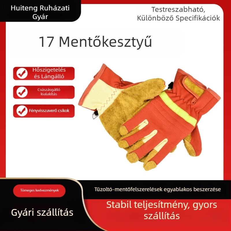 Sürgősségi mentési kesztyűk, erdővédelmi kesztyűk, gyakorló kesztyűk