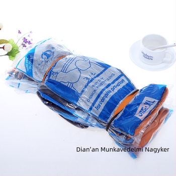 North Tower latex kesztyűk, 36 cm hosszúak, hosszabbított és megerősített kivitel, sav- és lúgállóak, fekete, ipari vegyi védelem, kopásálló és vízálló