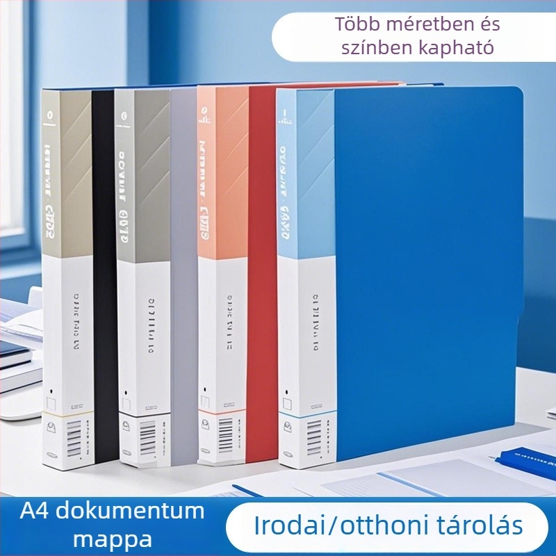A4-es dokumentummappa és irattartó szervező diákoknak és irodai használatra