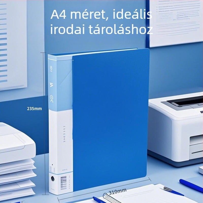 A4-es dokumentummappa és irattartó szervező diákoknak és irodai használatra