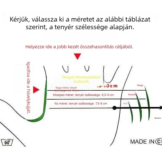 Ipari gumikesztyűk, sav- és lúgállóak