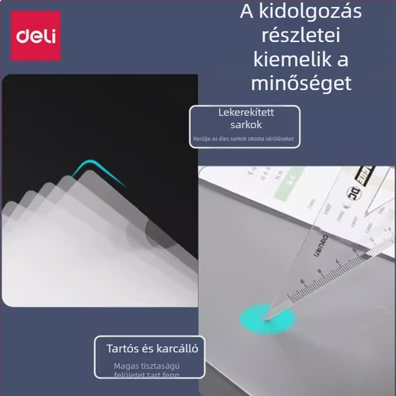 Deli 5706 L-típusú dokumentum mappa, műanyag dokumentumtartó, 1–10 oldal befogadására, 10 darabos készlet