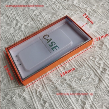 Átlátszó fedelű telefonvédő doboz iPhone-hoz – univerzális csomagoló doboz