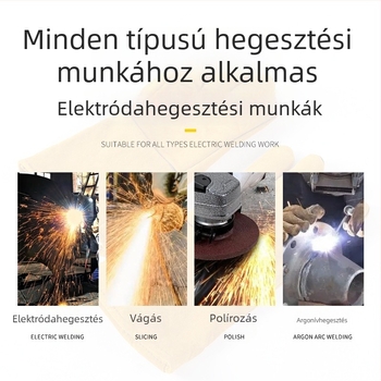 Hosszított marhabőr hegesztő kesztyűk – kopásálló, hőszigetelt, vastított dizájn a hegesztés védelméért.