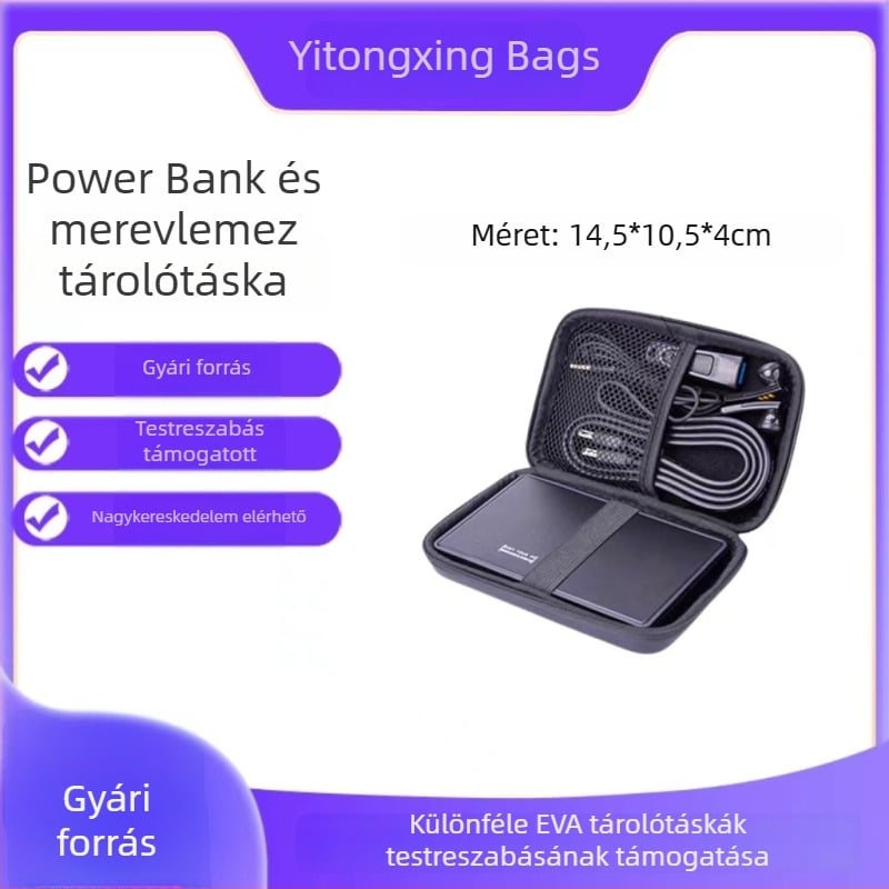 2,5 hüvelykes merevlemez EVA tok – 3C digitális tároló táska