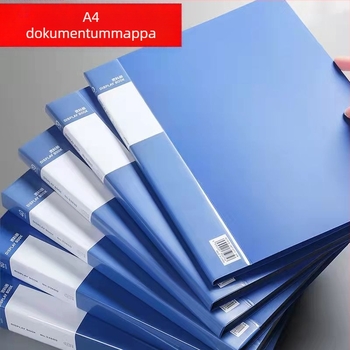A4-es fájlmappa több rétegű átlátszó zsebekkel a dokumentumok és vizsgapapírok tárolására