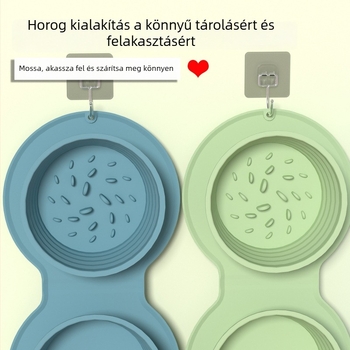 Összecsukható szilikon tál háziállatok számára kültéri használatra, hordozható víz- és etetőtál kutyáknak és macskáknak