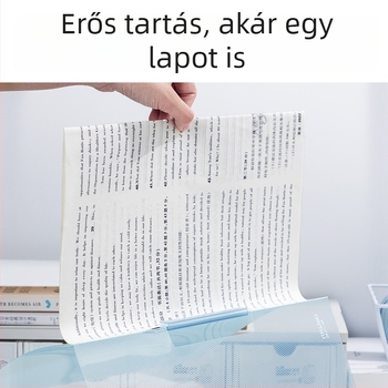A4 átlátszó dokumentumtartó forgó rúddal és oldalsó zárással