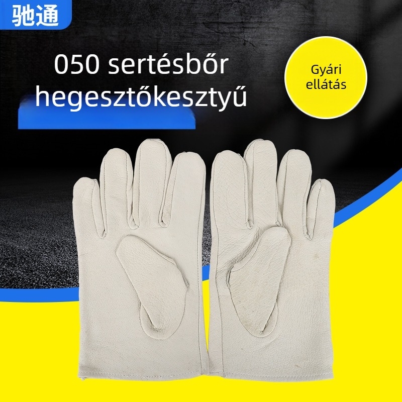 Disznóbőr hegesztőkesztyű, 050 réteg, magas hőmérséklet elleni védelem