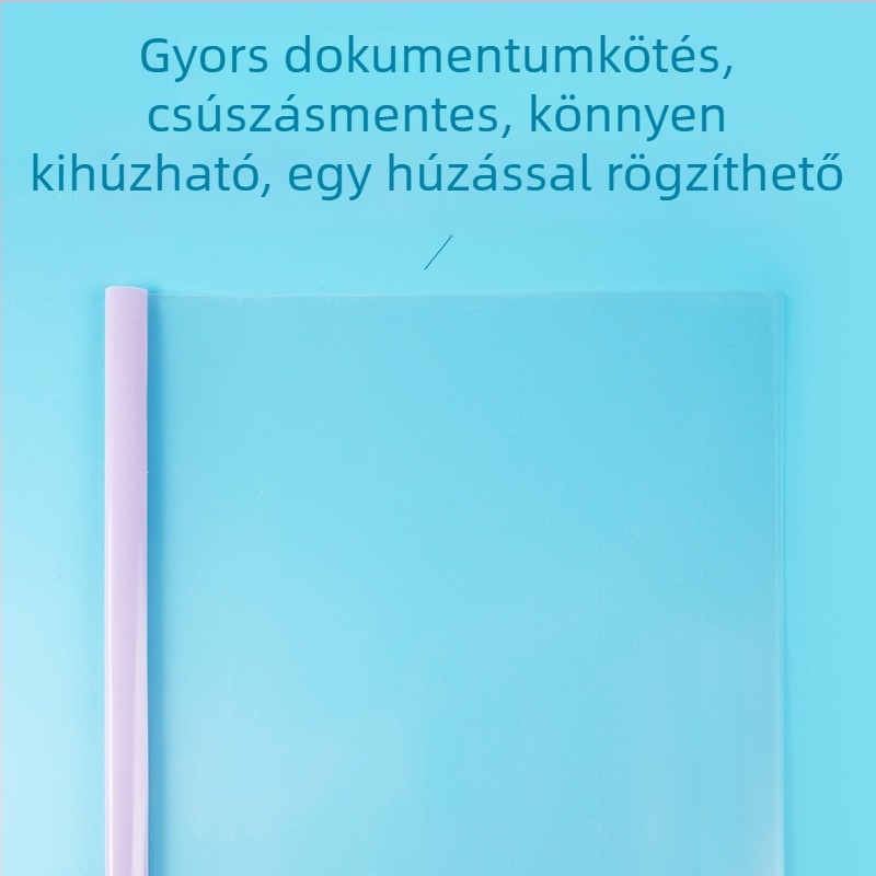 A4-es átlátszó mappa karos klipekkel, Morandi világos színekben, dokumentumokhoz, konferencia-riportokhoz és vizsgadolgozatokhoz