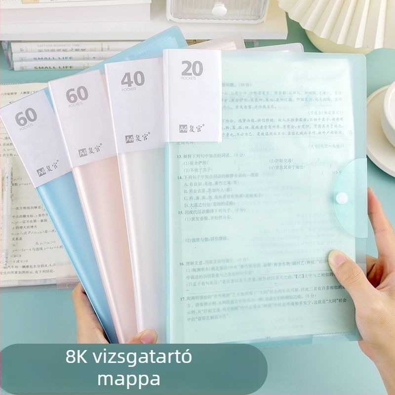 Reflect 602 8K dosszié tesztpapír, több rétegű tároló rekeszekkel