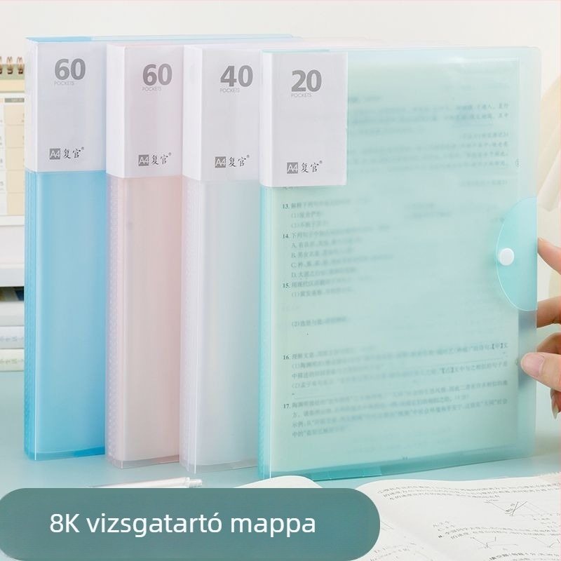 Reflect 602 8K dosszié tesztpapír, több rétegű tároló rekeszekkel