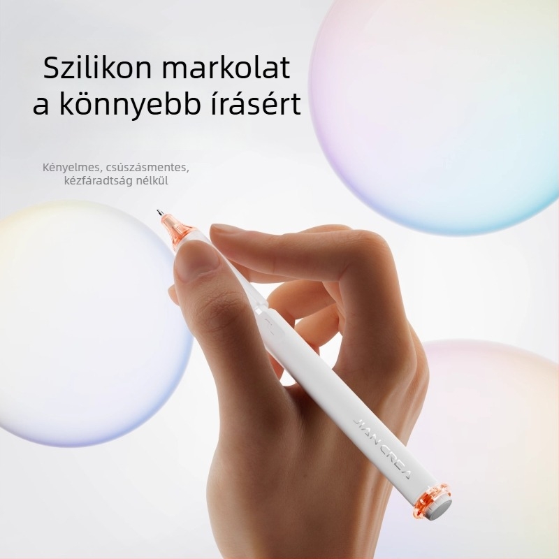 Jianchuang Linghuan érintéses toll, kihúzható patronnal, gyorsan száradó zselés toll, ST csúcs, kettős golyófej, fekete