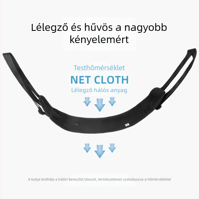 Emelő típusú kutyahám és póráz idős és fogyatékkal élő kutyáknak