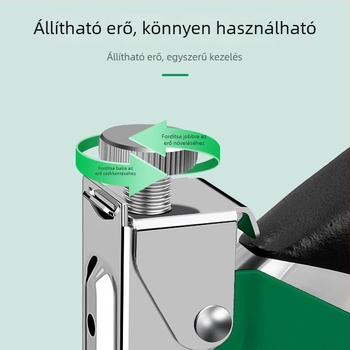 Kézi pneumatikus szögezőpisztoly acél szeghez, kábelcsatornákhoz, egyenes szeggel otthoni faipari munkákhoz