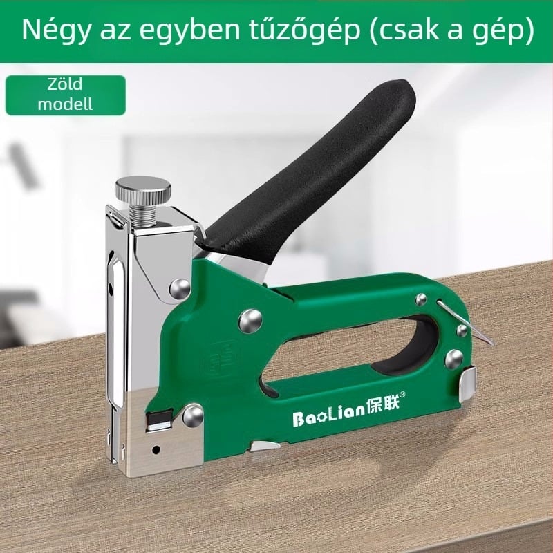Kézi pneumatikus szögezőpisztoly acél szeghez, kábelcsatornákhoz, egyenes szeggel otthoni faipari munkákhoz