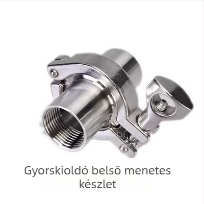 304 rozsdamentes acél gyorscsatlakozó készlet külső és belső menettel, higiénikus minőségű csatlakozók