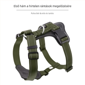 Mellény-stílusú kutyahám pórázzal közepes és nagy testű kutyáknak