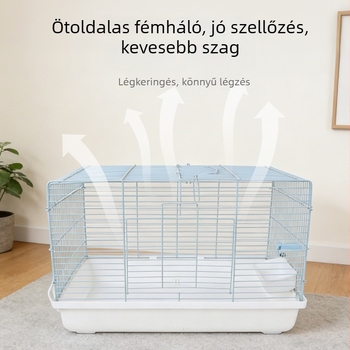 Alapvető hörcsög ketrec arany hörcsög fészekkel, belső használatra minden évszakban, minimalist stílus.
