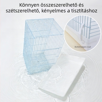 Alapvető hörcsög ketrec arany hörcsög fészekkel, belső használatra minden évszakban, minimalist stílus.