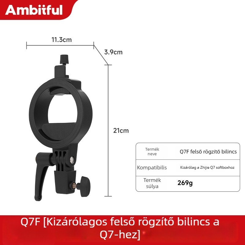 Ambitful Zhijie Q7B adaptergyűrű Q7 softboxhoz, kamerára tervezett Q7F adapter