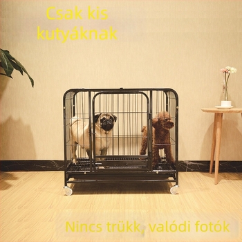 Vasdrótból készült kutyakeret négyszögcsöves kerettel – macskáknak és nyulaknak, kis- és közepes méretű kutyáknak