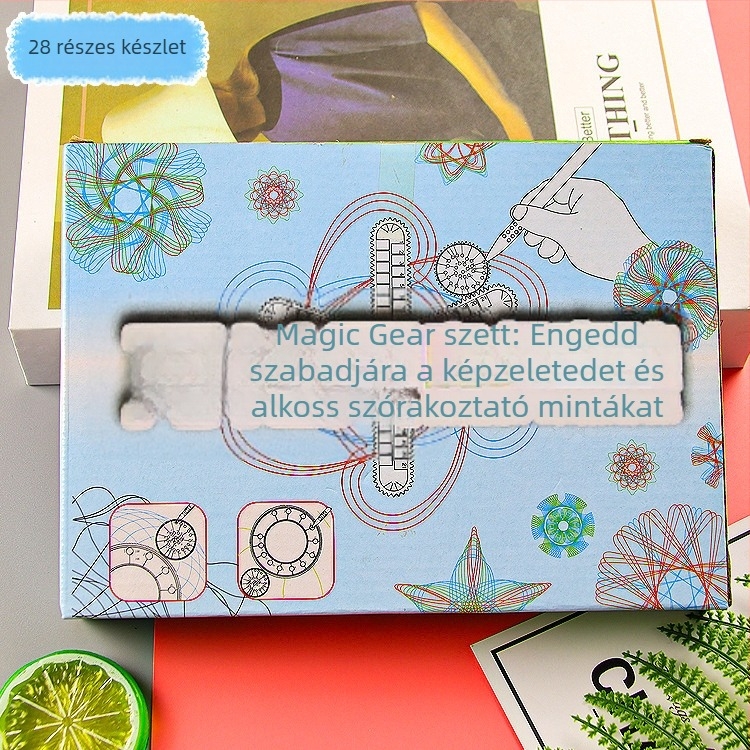 28 darabos multifunkcionális vonalzókészlet kreatív rajzokhoz, műanyag vonalzók logóval, testreszabható magáncímke