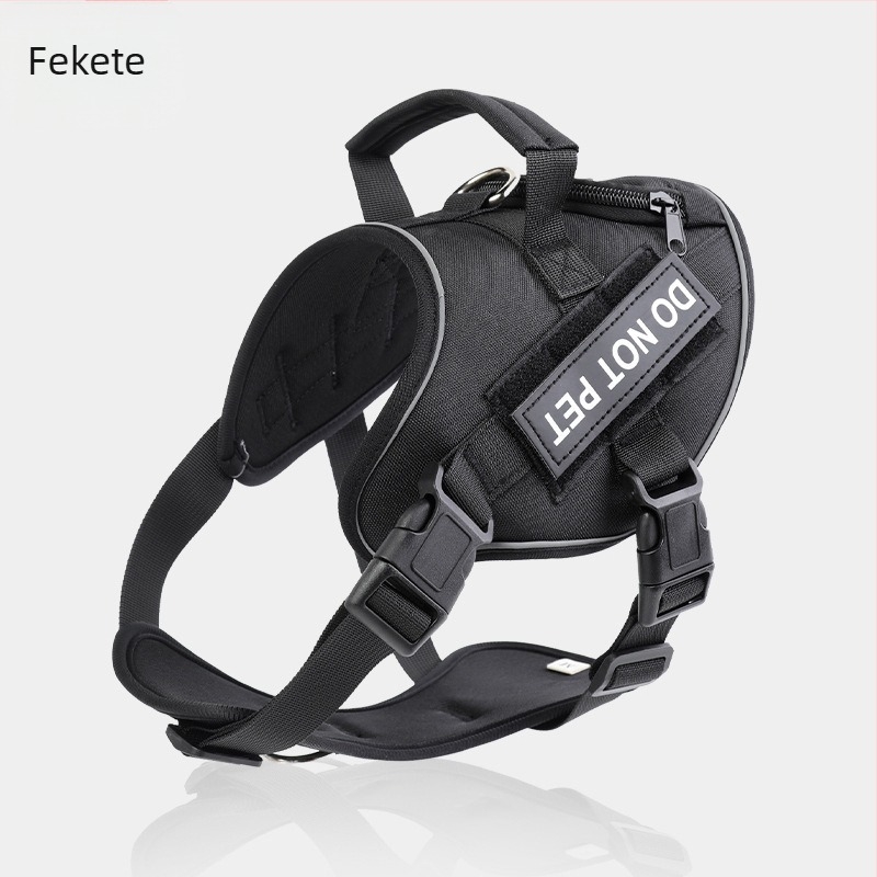 Velcro-os kutyahám nagytestű kutyáknak, nyeregszerű taktikai hám