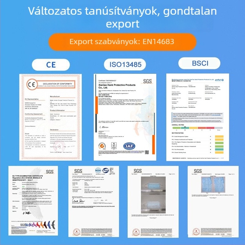 Egyedi, egyszer használatos védőoverál élelmiszer-feldolgozó üzemhez és állattenyésztéshez – vízálló, porálló és olajálló, fehér, egy részes kivitel
