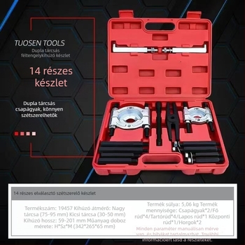 Multifunkcionális sebességváltóhúzó, új modell, kettős korongos húzó, korongtípusú tok, kovácsolt acélból készült csapágykinyERŐ