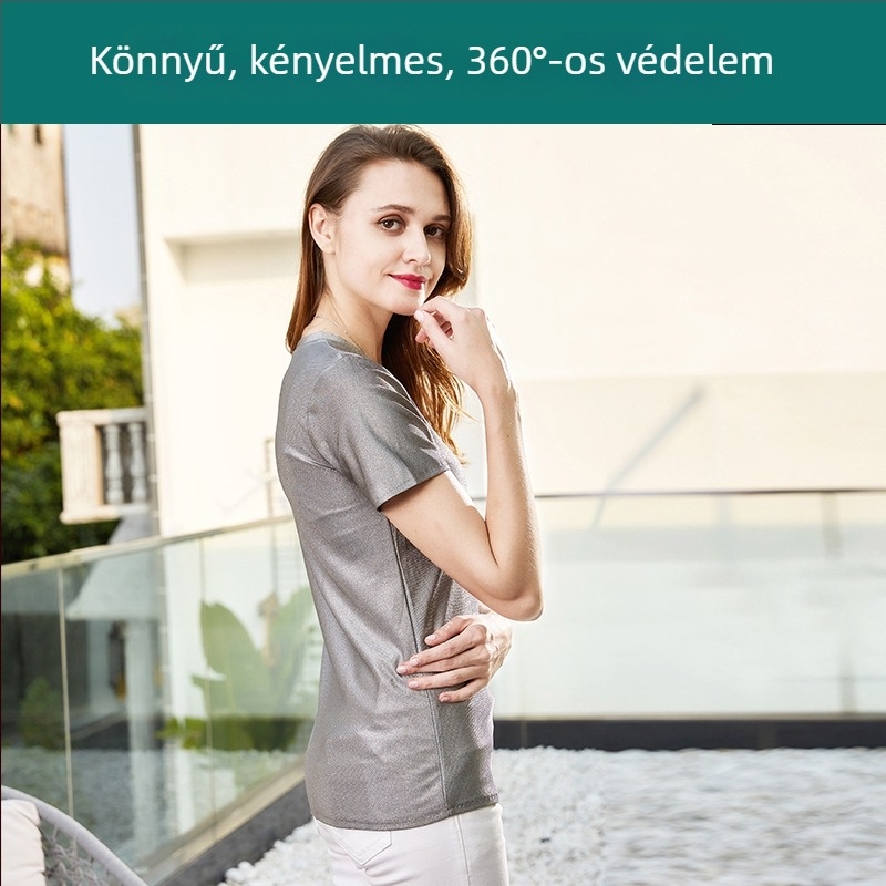 Minnie Négyévszakos unisex sugárvédelmi póló ezüstszálas anyaggal