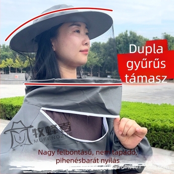 Légáteresztő méhészeti védőruha sisakkal