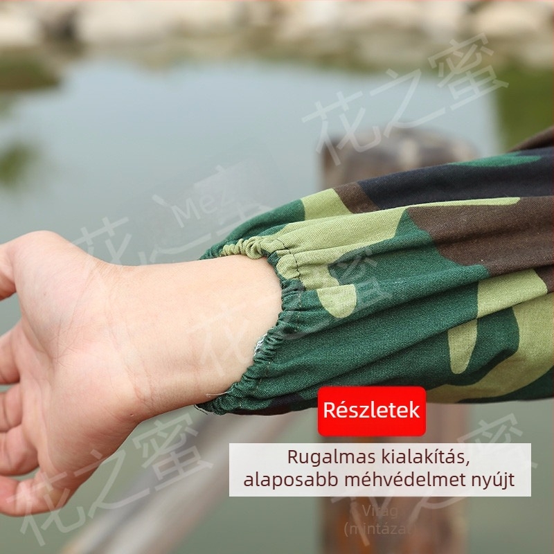 Méhegészvédőruha kapucnival, lélegző féltestes méhészruha