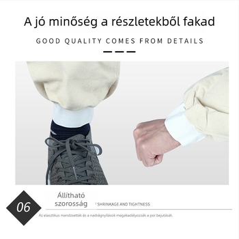 VLEN ipari homokszóró védőruha beépített látómaszkkal
