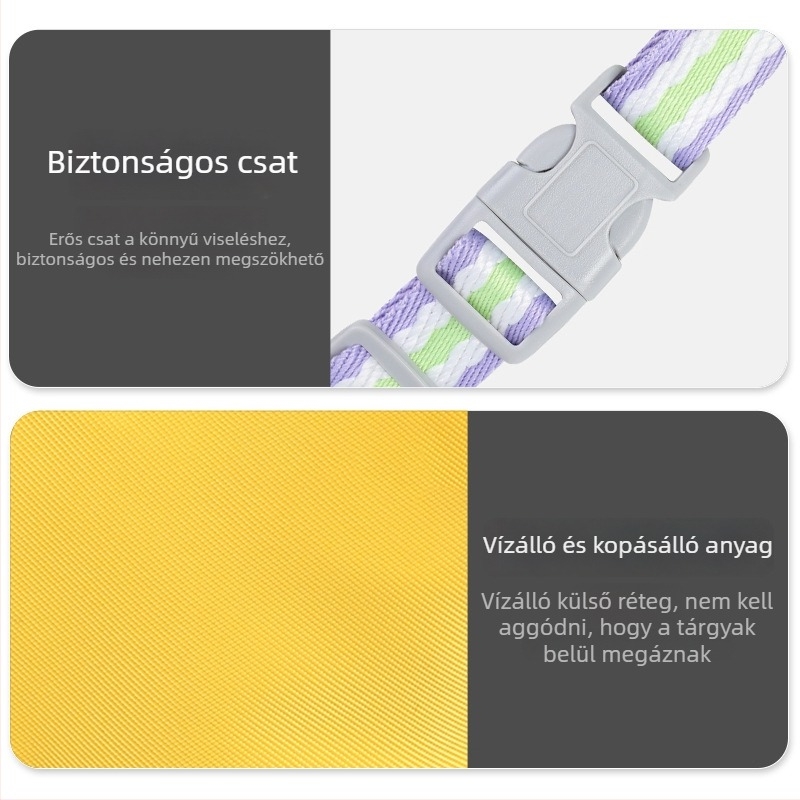 Légáteresztő nylon kutyahám hátizsák-stílusú, kis testű kutyáknak pórázzal