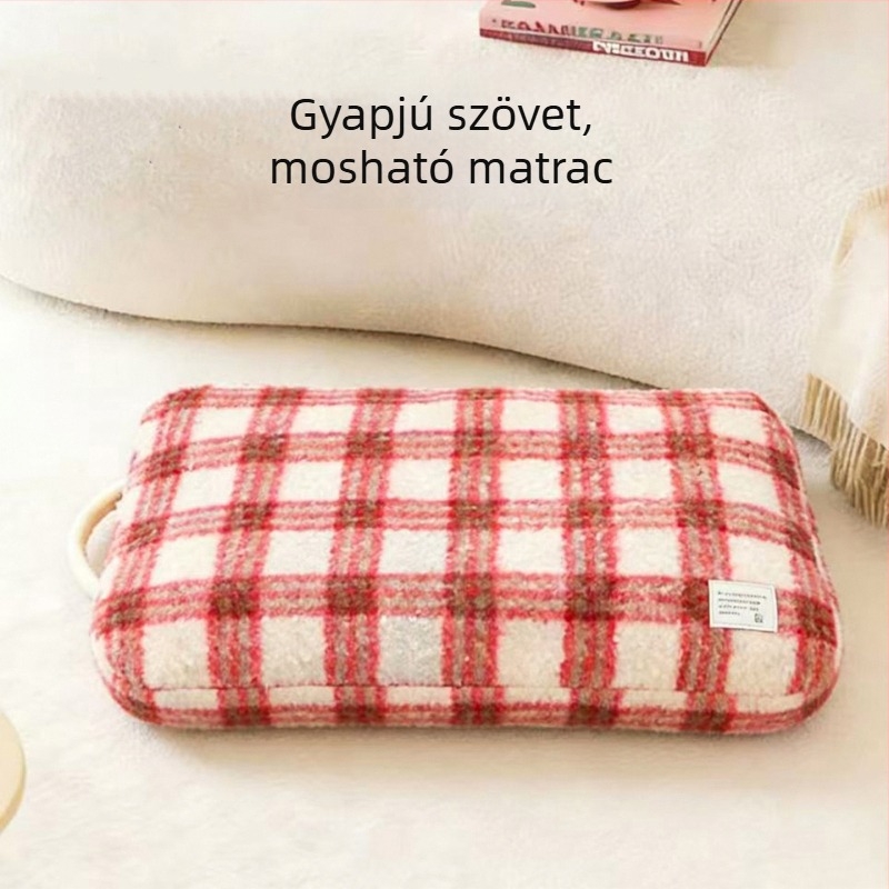 Macska alvóágy matraccal, meleg minden évszakra, macskáknak és kis testű kutyáknak, levehető és mosható