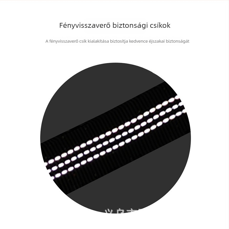 Autóba szerelt dupla végű biztonsági öv, fényvisszaverővel és visszahúzható pórázzal macskáknak és kutyáknak
