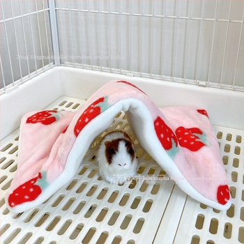 Kompakt alagút készlet kisállatoknak: hamster, sugar glider, chinchilla és rabbit — eper sátor