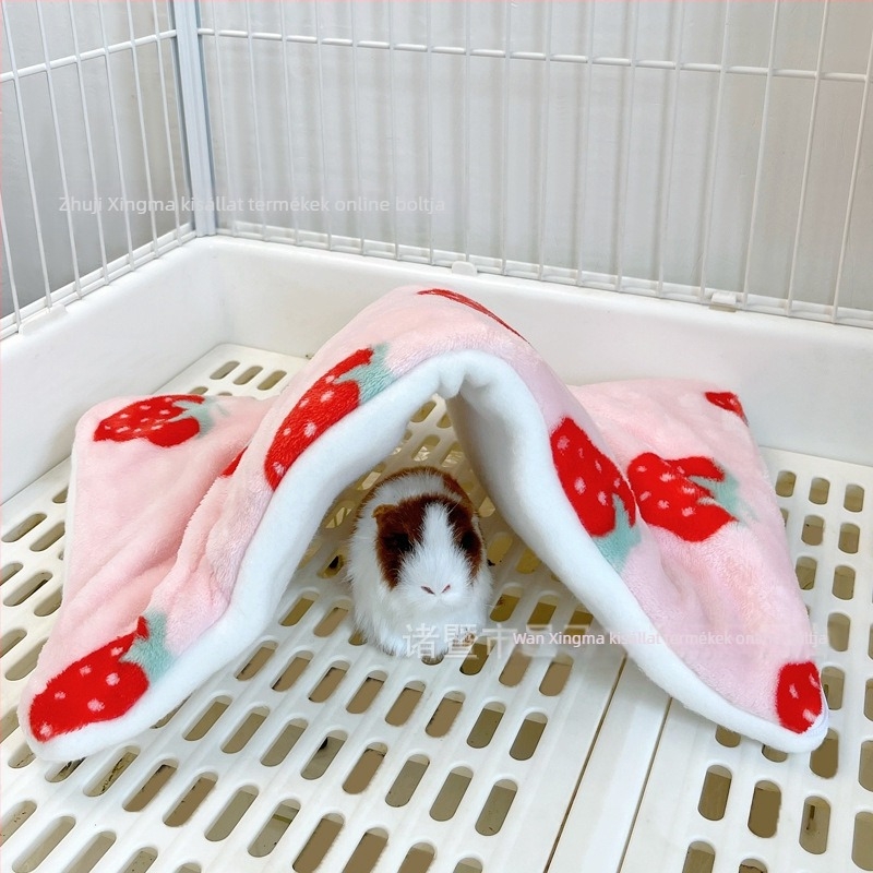 Kompakt alagút készlet kisállatoknak: hamster, sugar glider, chinchilla és rabbit — eper sátor