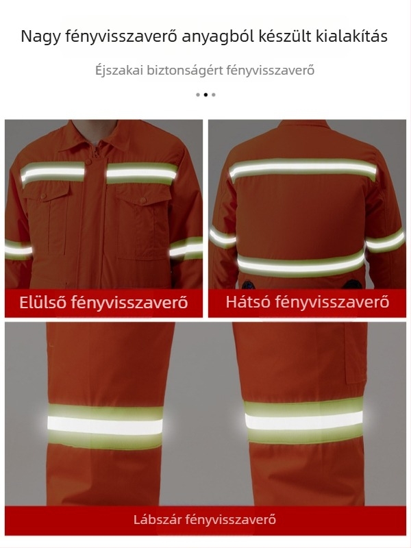 Férfi antistatikus védőmunkaruha-szett, kopás- és szennyeződésálló, hűtő hatású anyaggal, szakács és ipari környezethez