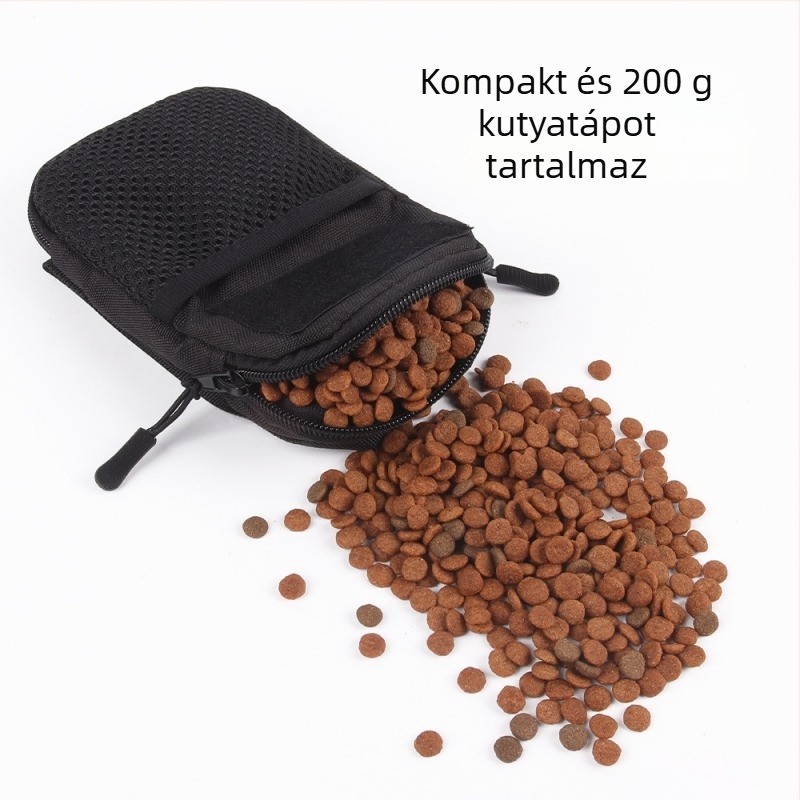 Kutyás taktikai hám edzőtáskával, kültéri utazásokhoz, edzőtáska kutyáknak, mellkasi hám kiegészítők