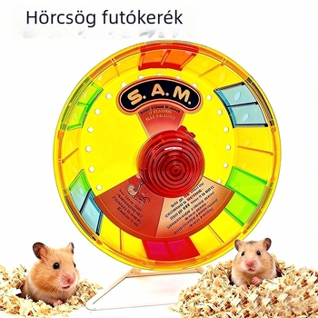 Hörcsög futókerék, rendkívül csendes, fényes játék az edzéshez és a szórakozáshoz