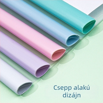 A4-es méretű, nagy kapacitású dokumentum rendező húzórúddal Morandi színben, irodai papírok rendezéséhez