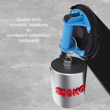 Kézi légpumpás szívókorong, ipari minőség, nyomásmérővel, erős rögzítés, nehézteljesítményű csempe és üveg emelő