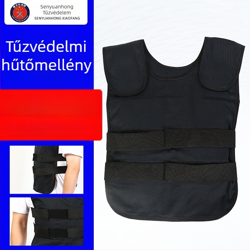 Tűzálló hűtőmellény tűzoltó és mentő feladatokra — kültéri használathoz, magas hőmérséklet elleni szigetelés
