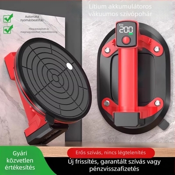 Elektronikus vákuumos szívófej, erős eszköz burkolólapokhoz és nagy üveglapok kezeléséhez, masszív emelő