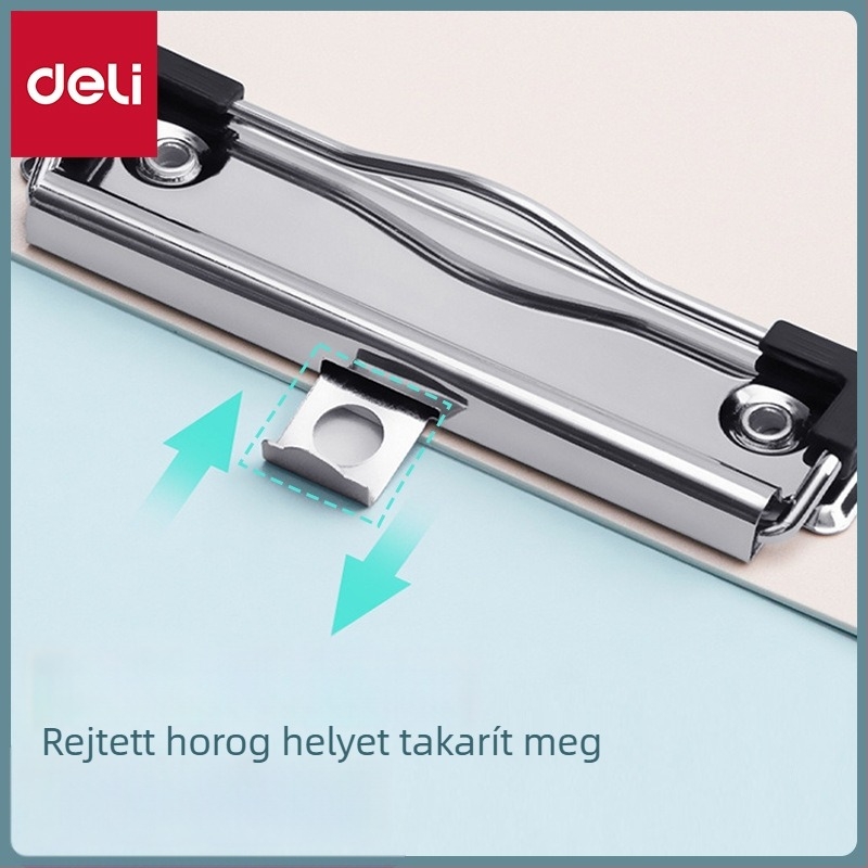 Deli 72641 Műanyag tábla csipesz A4 – Iskolai és irodai kellékek