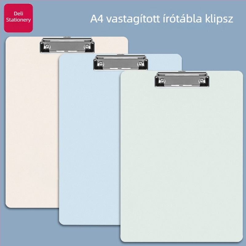 Deli 72641 Műanyag tábla csipesz A4 – Iskolai és irodai kellékek