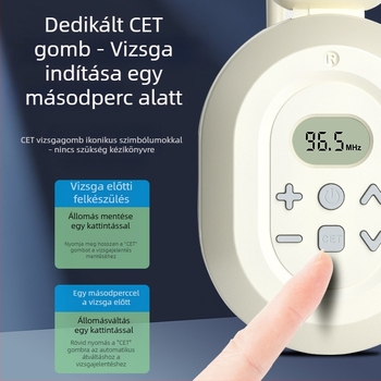 Vezeték nélküli FM hallgató CET-4/6 és TEM-4/TEM-8 vizsgák felkészítéséhez