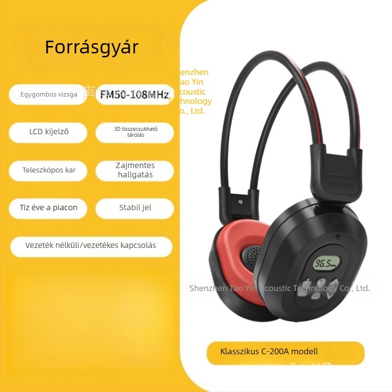 Vezeték nélküli FM hallgató CET-4/6 és TEM-4/TEM-8 vizsgák felkészítéséhez